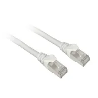 Bilde av Sharkoon patch network cable SFTP, RJ-45, with Cat.7a raw cable (white, 1 meter) PC tilbehør - Kabler og adaptere - Nettverkskabler